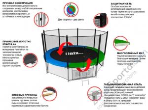 Батут Unix line Classic 14 ft (outside)