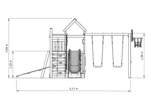 Детская игровая площадка IgraGrad X1
