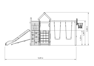 Детская игровая площадка IgraGrad X2