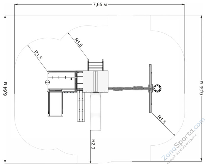 Детская игровая площадка IgraGrad X3