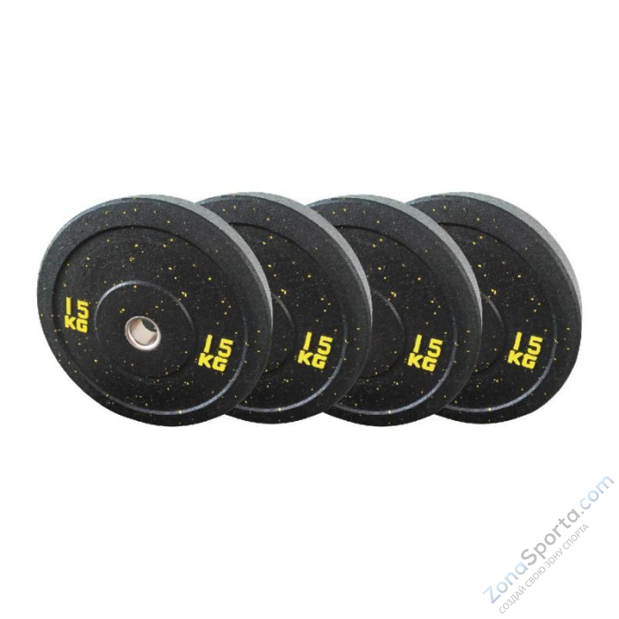 Диск бамперный черный 15 кг Fitex FTX-1037-15