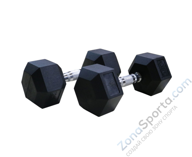 Гантели гексагональные 2 шт. по 8 кг DFC DB001-8