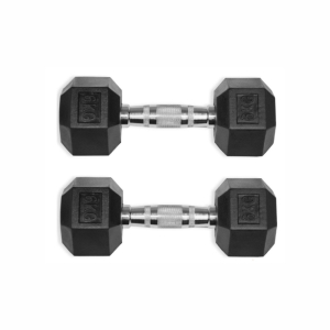 Гексагональные обрезиненные гантели UltraGym от 12,5 до 25 кг 