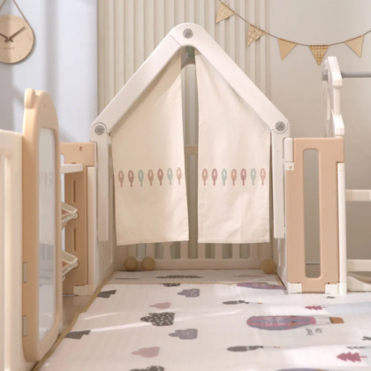 Манеж Unix Kids DeLuxe House Storage Camel 180 x 200 см