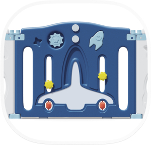 Манеж Unix Kids Supreme Space 200x200 Blue с качелями