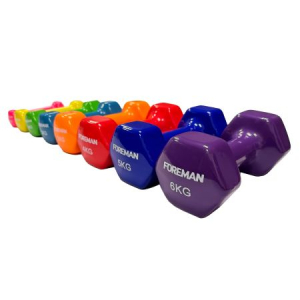 Виниловые гантели для аэробики 5 кг, пара Foreman IVD-KG